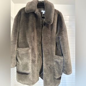 Topshop faux fur coat